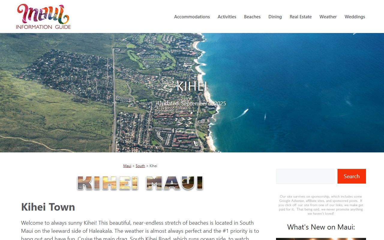 Kihei Maui information guide deed records property search