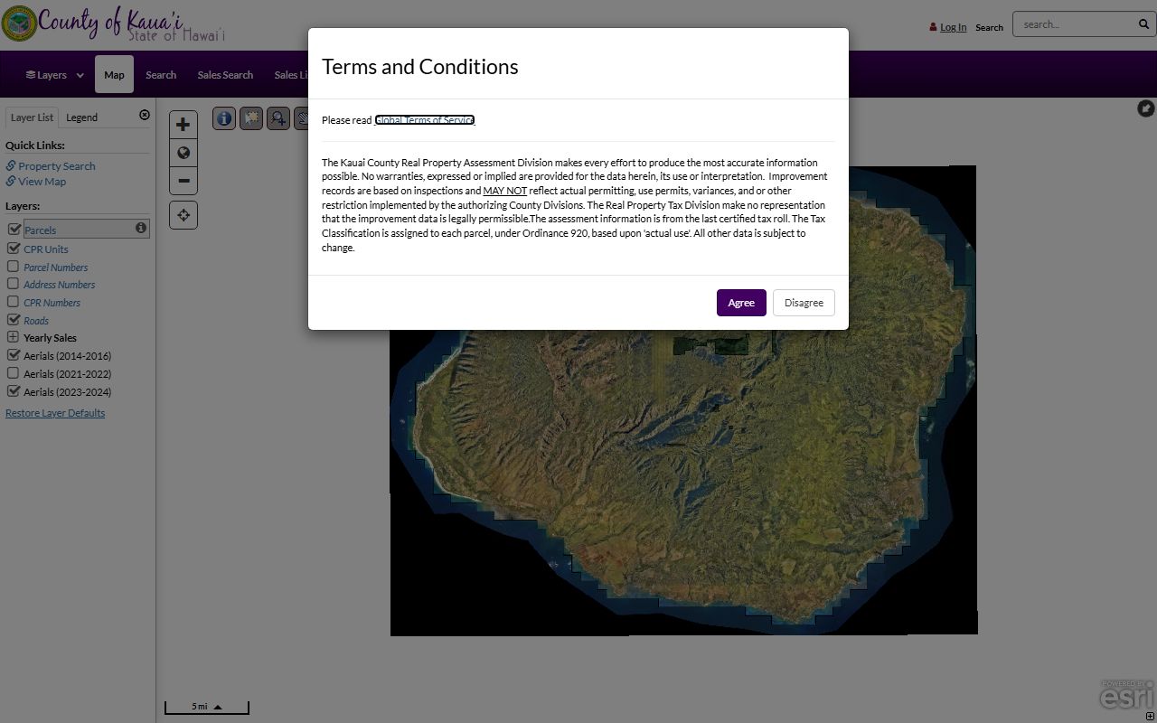 Kauai County property search deed records qPublic