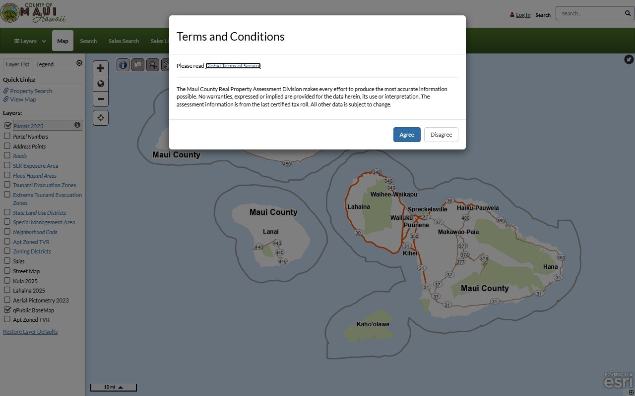 Maui County deed records property search qPublic